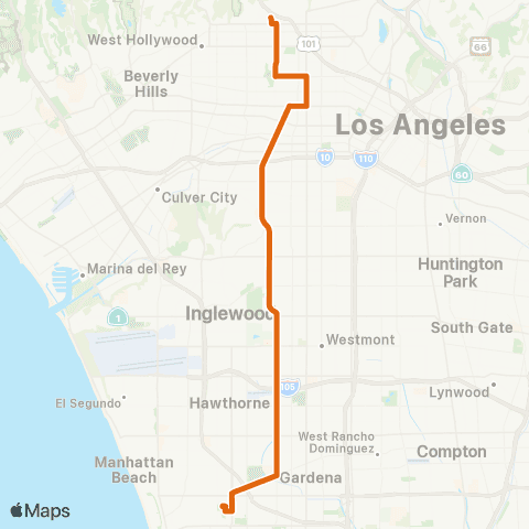 Metro Local Line map