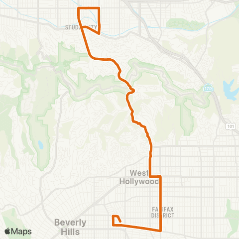 Metro Local Line map