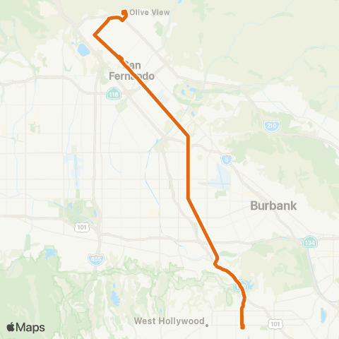Metro Local Line map