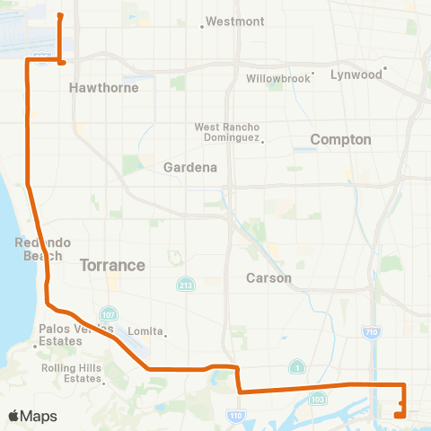 Metro Local Line map