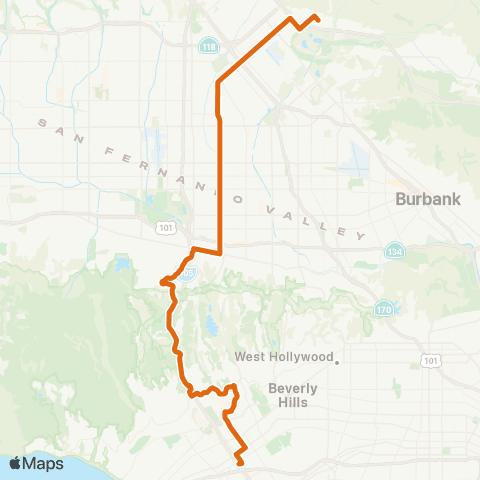 Metro Local Line map