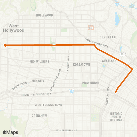 Metro Local Line map