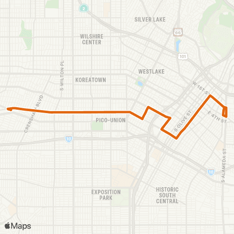 Metro Local Line map