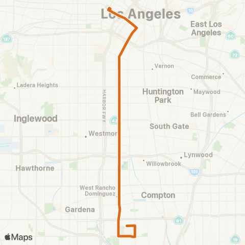 Metro Local Line map