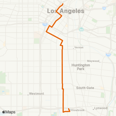 Metro Local Line map