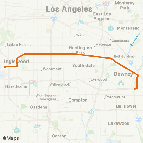 Metro Local Line map