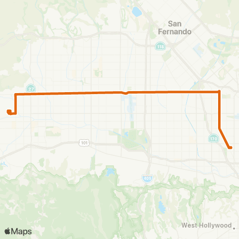 Metro Local Line map