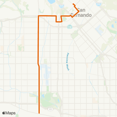 Metro Local Line map