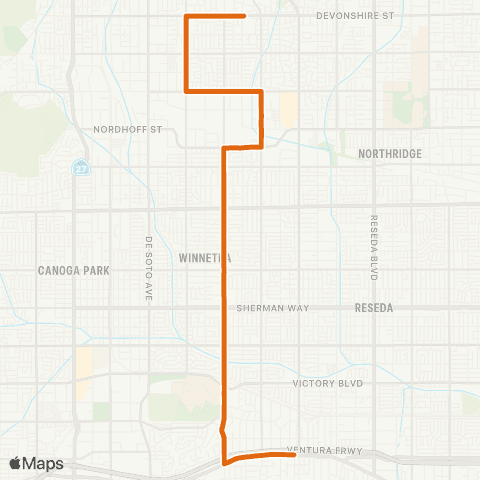 Metro Local Line map