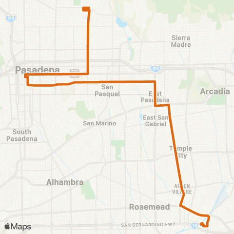 Metro Local Line map