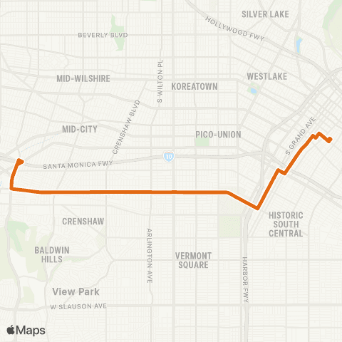 Metro Local Line map