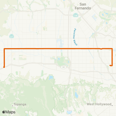 Metro Local Line map