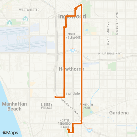 Metro Local Line map