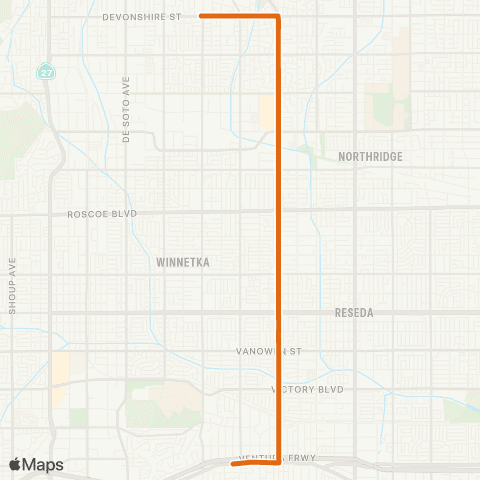 Metro Local Line map
