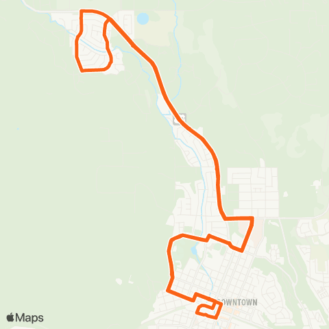 Mountain Line Orange map