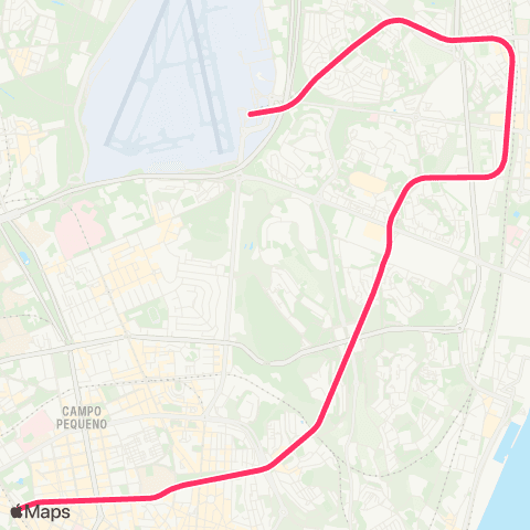 Metro Lisboa Oriente map