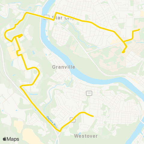 Mountain Line Transit Authority Gold Line map