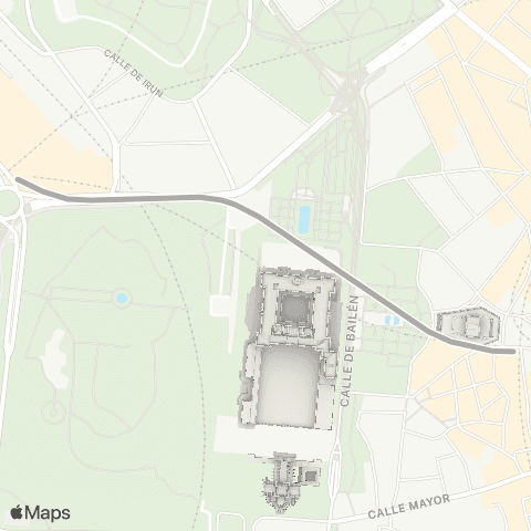 Metro Opera-Príncipe Pío map