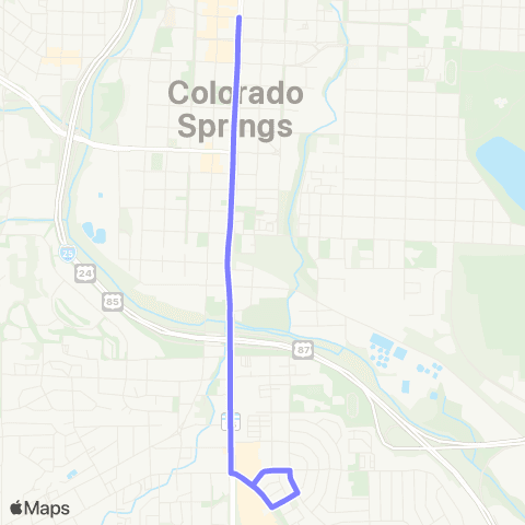 Mountain Metro Downtown / Southgate map