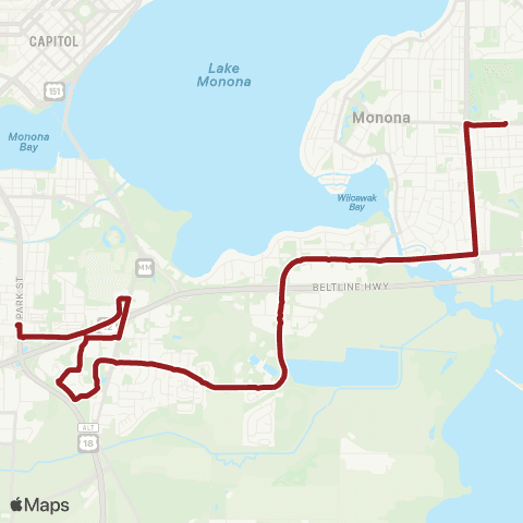 Madison Metro Pflaum Extras map