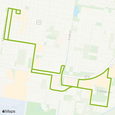 Metro McAllen Route 4 map
