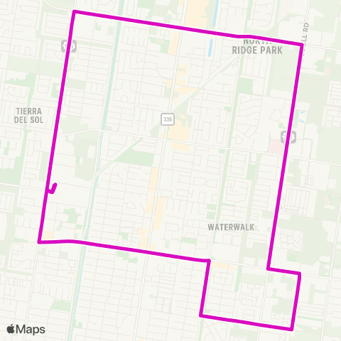 Metro McAllen Route 8 map