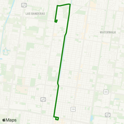 Metro McAllen Route 10 map