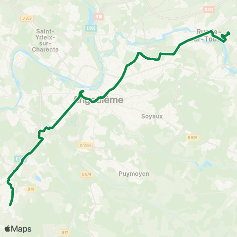 Möbius La Couronne Gallands - Ruelle Cité Scolaire map