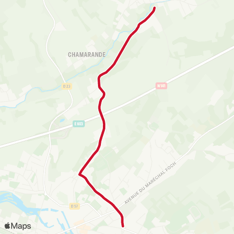 Möbius Champniers / Mornac map