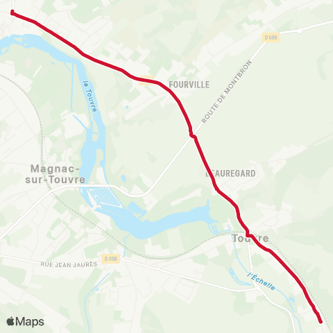 Möbius Magnac-sur-Touvre / 	Touvre map
