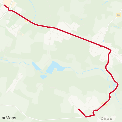 Möbius Soyaux / Garat / Dirac / Vouzan / Sers / Bouëx map