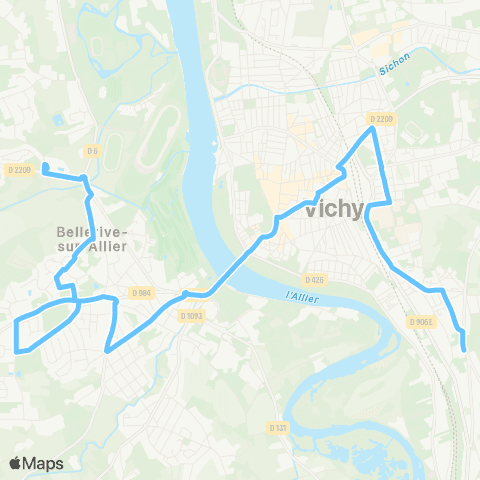 Mobivie Du Bellay / Collège J.Rostand - Côte St Amand map