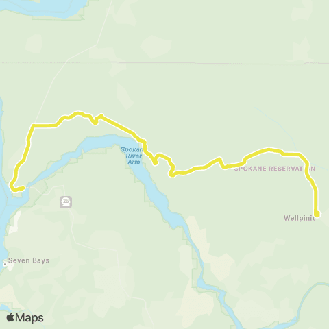 Moccasin Express West End map