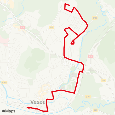 Moova Mobilités PEM <> Vesoul Brel map