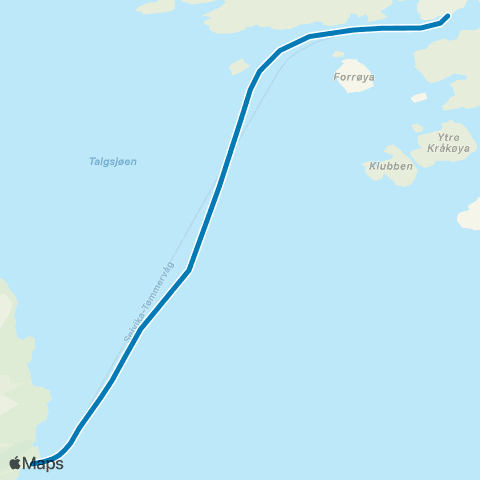 FRAM Seivika-Tømmervåg map