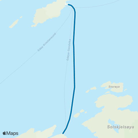 FRAM Edøya-Sandvika map