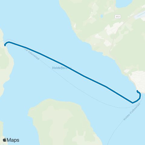 FRAM Lauvstad-Volda map