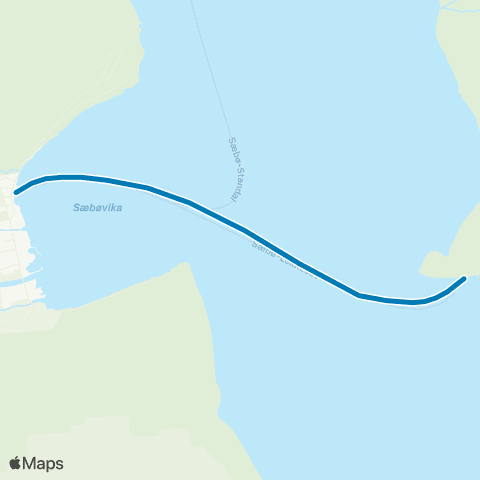 FRAM Sæbø-Leknes map