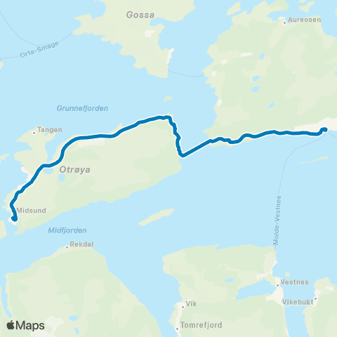 FRAM Molde-Midsund map