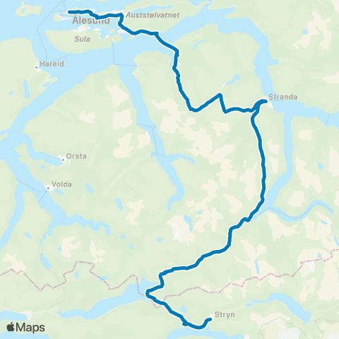 FRAM Ålesund-Sykkylven-Stranda-Stryn map