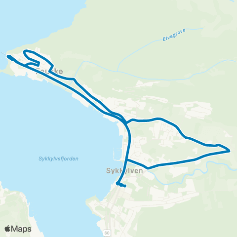 FRAM Sykkylven-Grebstadlia-Ørsneset map