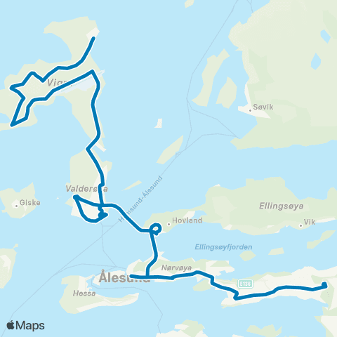 FRAM Ålesund-Valderøya-Vigra map