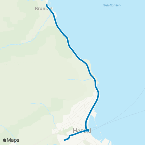 FRAM Hareid-Brandal map