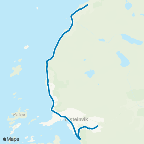 FRAM Ulsteinvik-Flø map