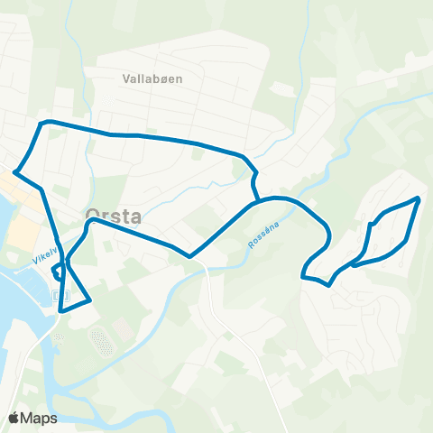 FRAM Ørsta-Mosmarka-Vallabøen-Ørsta map