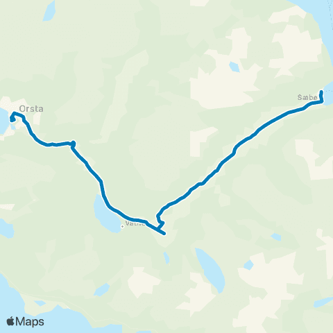 FRAM Sæbø-Åmdal-Ørsta map