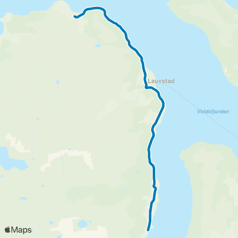 FRAM (Volda)-Lauvstad-Dravlaus-Løvi map