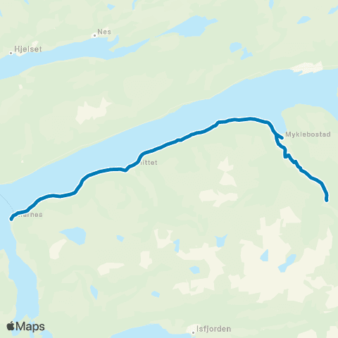 FRAM Åfarnes - Vistdal map