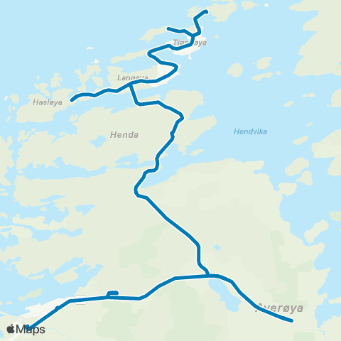 FRAM Sandøy-Hasløya-Honningsøy map