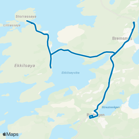 FRAM Ekkilsøy map